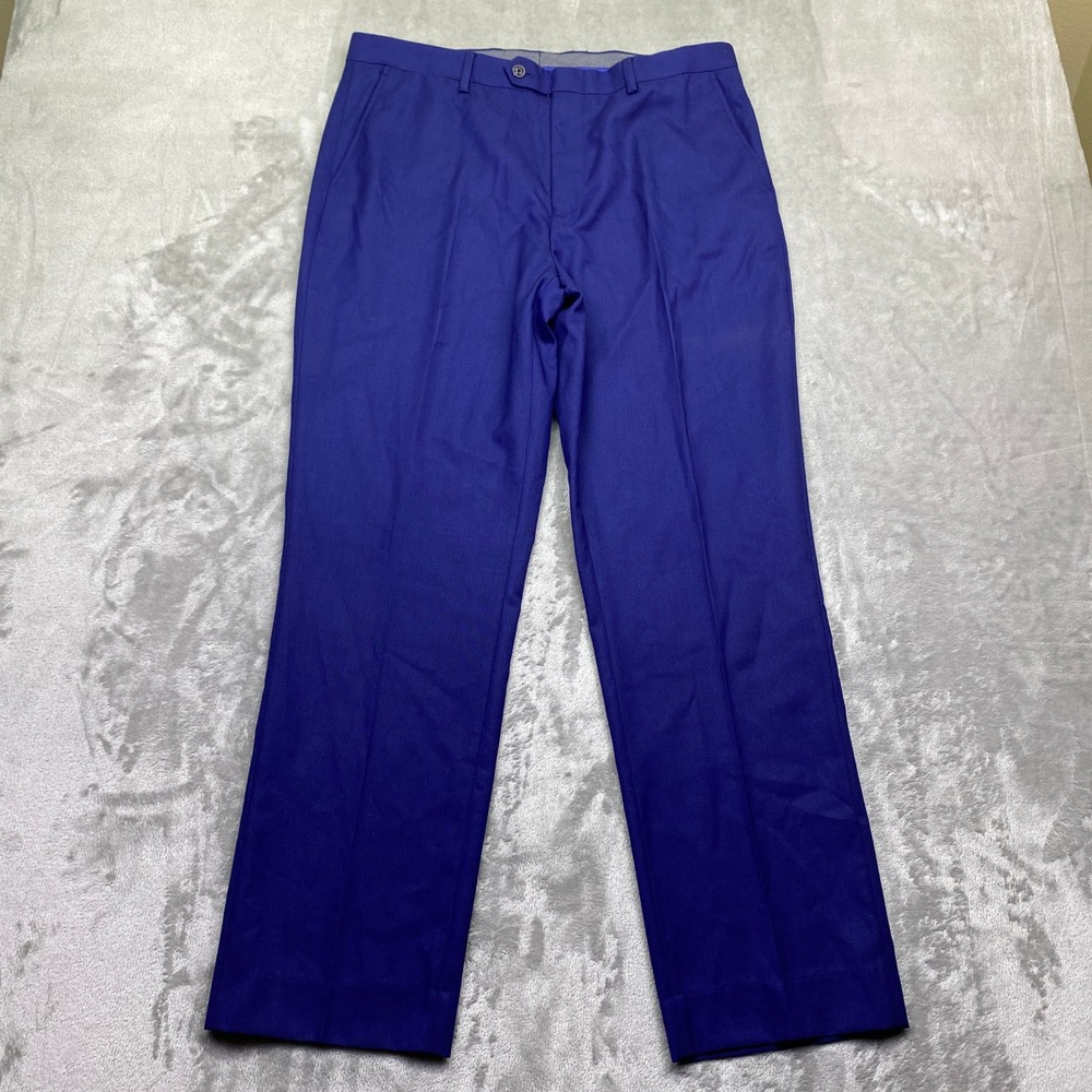 Ben Sherman Merton Mens Blue‎ Dress Pants Tailored Trousers S20038 W36 NEW